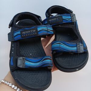 Toddler Kids Black and Blue Sports Sandals